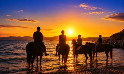 Bodrum Horseback Ride on the Beach with Sunset Option