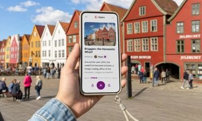 Bergen Self-Guided Tour at Bryggen and Old Town, Audio and Quiz