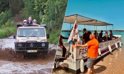 Algarve Open Jeep Adventure Flamingos and Ria Formosa Trip