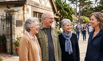 Private Historical Walking Tour in Carmel with Carmel Beach