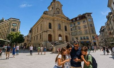 Lausanne Scavenger Hunt and Highlights Self Guided Walking Tour