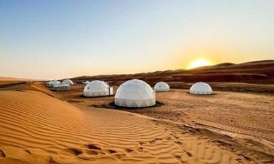 Muscat Private Transfer Visit Wadi Bani Khalid to Starry Domes