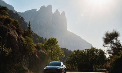 Private Montserrat Tour from Barcelona by Tesla Model Y