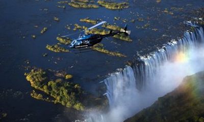 Helicopter Ride above the Mighty Victoria Falls