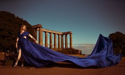 Edinburgh Flying Dress Photoshoot