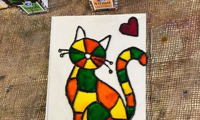 Amman Glass Painting Class in a 1930s Heritage House with Snacks