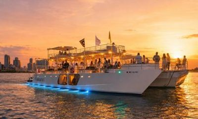 Cartagena Sunset Catamaran Cruise with Open Bar