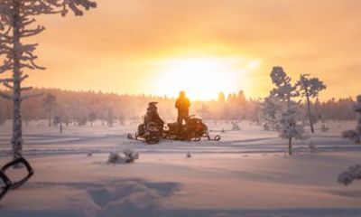 Sunset Snowmobile Safari in Rovaniemi