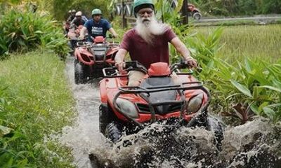 Ubud ATV Ride Through Jungle Mud and Tunnel