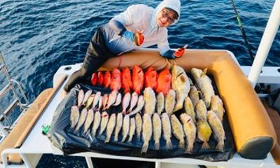 Phuket luxury fishing boat private charter fishing and Snorkeling