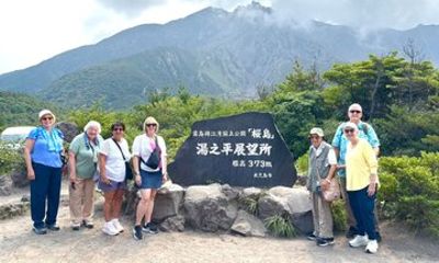 Sakurajima Private Car Tour: Volcano Viewpoints and Foot baths