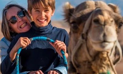 Marrakech Agafay Sunset Camel Ride Dinner Fire Show and Transfer