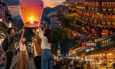 Taipei Highlights, Yehliu, Jiufen & Shifen 2-Day Private Tour