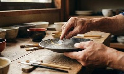 Osaka Traditional Kintsugi Workshop in Gion Gold Repair Art