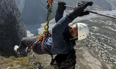 Vértigo Via Ferrata Route in La Huasteca with Certified Guides