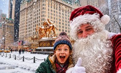 NYC Home Alone 2 Christmas Tour with Santa and Holiday Treats