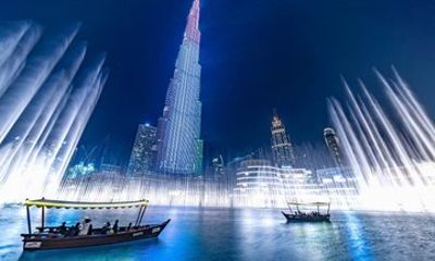 Dubai Fountain Show and Traditional Boat Lake Ride Ticket
