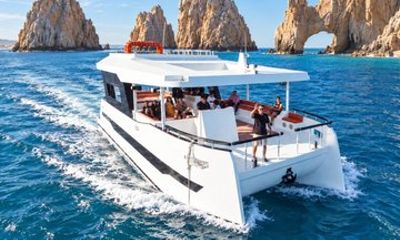 Private Luxury 60ft Catamaran Charter in Cabo Snorkel and Lunch
