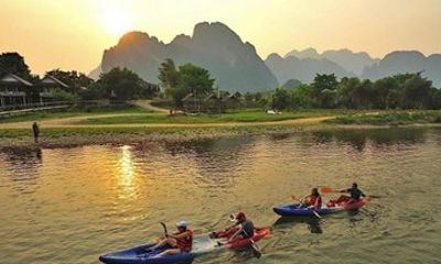 Vang Vieng Caving and Tubing on Nam Song River