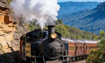 Blue Mountains Mercedes Sprinter Tour Steam Train and 3 Sisters