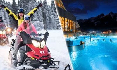 From Zakopane: Tour with Snowmobiles, Cable Car & Hot Springs