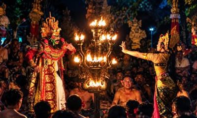 Ubud Kecak Ramayana Fire Dance in Central Ubud Temple