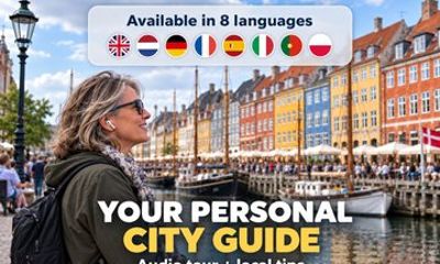 Copenhagen Center City Walk with Audio Guide in 7 Languages