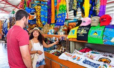 St Lucia North Island Tour- Castries Market and Pigeon Island