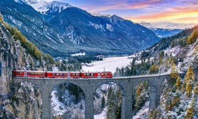 Private Bernina Express 1st Class Saint Moritz and Davos Tour