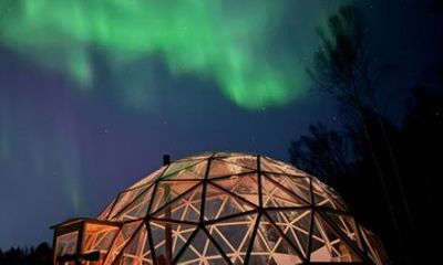 Aurora Sphere Northern Lights Experience in North Pole AK