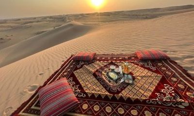 Private Abu Dhabi Romantic Desert Sunset with Dune Bashing