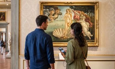 Uffizi Gallery Reserved Entry Ticket with Audio Guide App