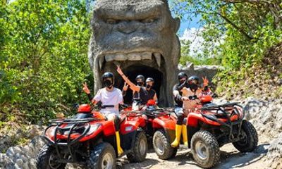 Jimbaran Bali ATV Ride with Gorilla Cave and Beach View