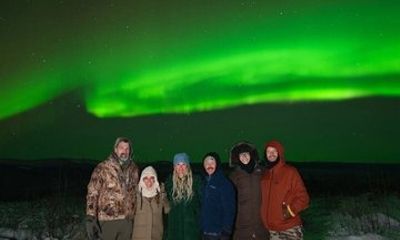 Private Northern Lights Tour with Photos in Fairbanks with Maia