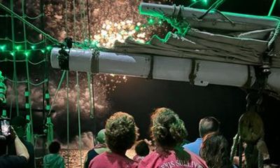Christmas Boat Parade and Fireworks Aboard a Tall Ship