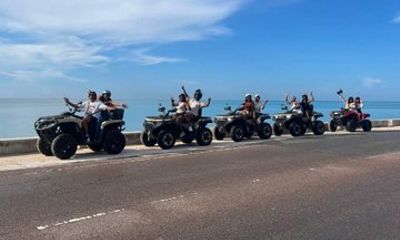 Group ATV Tour 2-seater, Island Sights Beach and Samples 3-Hour