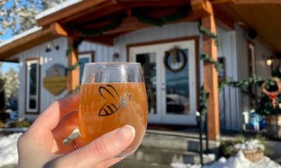 Kelowna Fall Winter E Bike Tour Tastings and Cozy Fireside Lunch