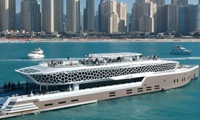 Lotus Mega Yacht Dinner Cruise with Private Transfers