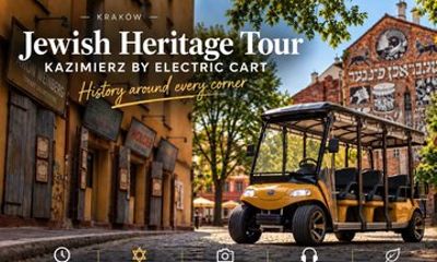 Krakow Jewish Quarter Tour by Electric Golf Cart with Audio Guide