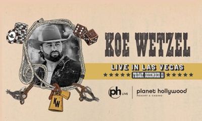 Koe Wetzel at Planet Hollywood Resort and Casino in Las Vegas