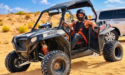 Abu Dhabi self drive dune buggy adventure with a private 4x4