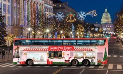 BYOB Holiday Lights Tour Washington DC Double Decker Bus