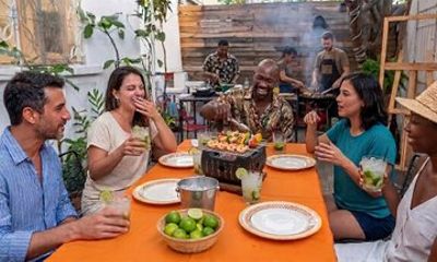 São Paulo Brazilian Seafood BBQ Class with a Local