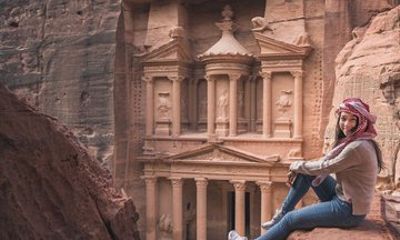 From Amman Private Petra and Dead Sea Day Trip