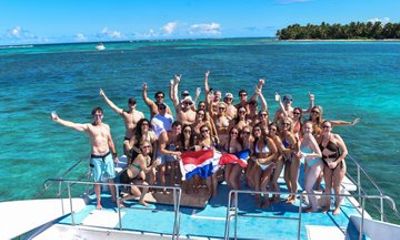 Explore Bavaro Beach Dolphin Watching, snorkeling, open bar