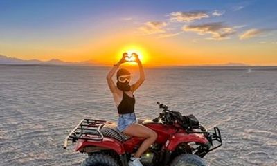 Hurghada Majestic Private ATV Quad Safari with Camel and Sunset
