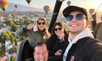 Hot Air Balloon Flight in Teotihuacan with Express Transport Experience
