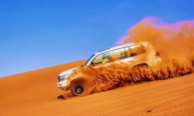 VIP Desert Safari Abu Dhabi with Camel Ride BBQ Dinner