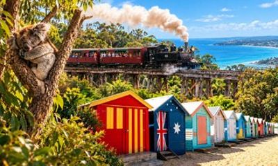 Puffing Billy with Moonlit Sanctuary and Brighton Beach Tour