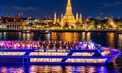 Luxury White Dinner Cruise on the Chao Phraya River